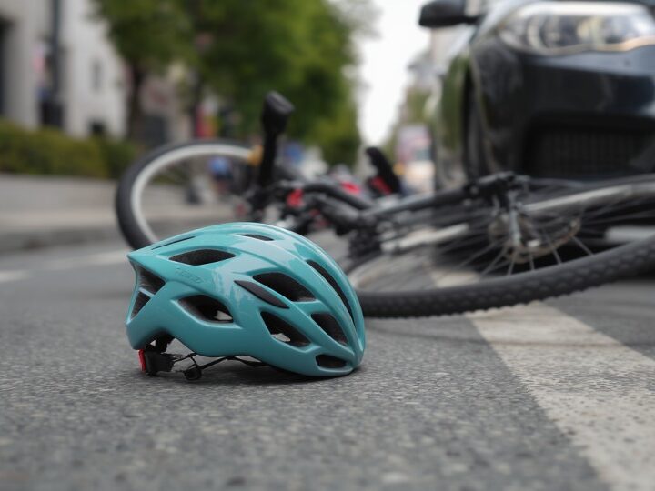 Rowerzysta ranny w groźnym wypadku z autem w Goleniowie