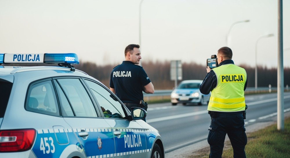 Pijany kierowca w uszkodzonym SUV-ie stwarza chaos na budowie