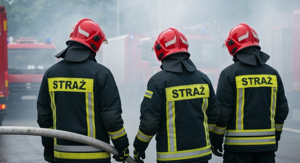 Płonące poddasze w Szczecinie: błyskawiczna akcja strażaków uratowała sytuację