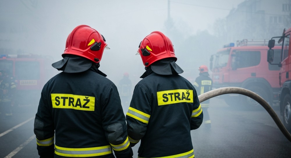 Policjanci uratowali kamienicę przed pożarem – błyskawiczne działania na miejscu zdarzenia