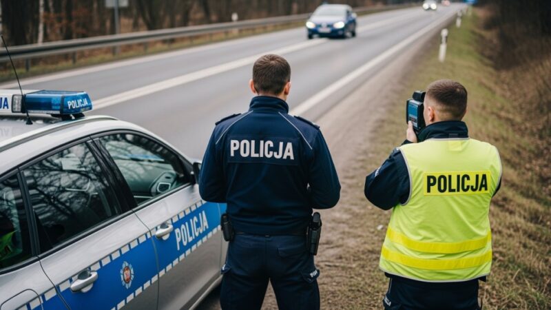 KIEROWCA ZAKAZANYM PRAWEM JAZDY W RĘKU ZATRZYMANY PRZEZ POLICJĘ